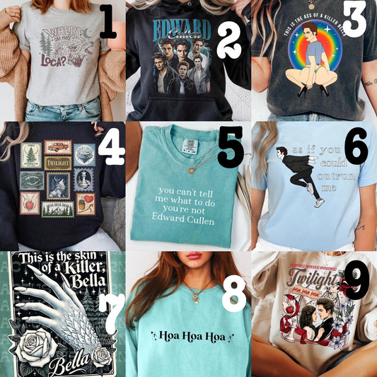 MADE TO ORDER APPAREL: LIMITED - Fandom Vampires and Werewolves (choose design)
