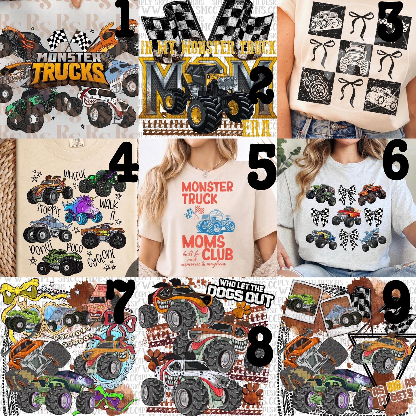 MADE TO ORDER APPAREL: LIMITED - Fandom Monster Trucks (choose design)