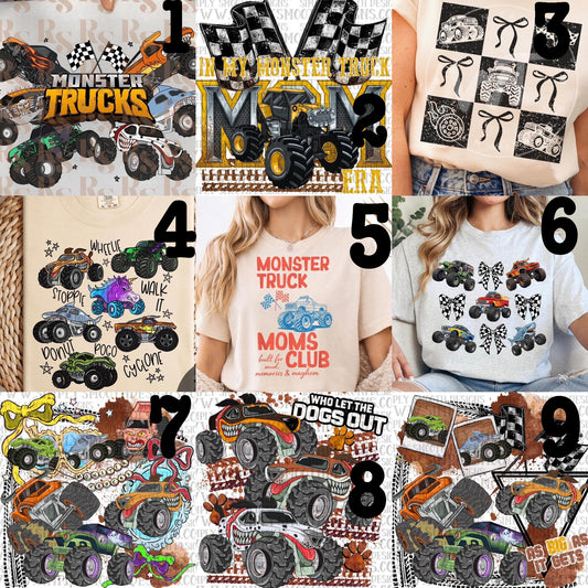MADE TO ORDER APPAREL: LIMITED - Fandom Monster Trucks (choose design)