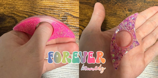 READY TO SHIP- Resin Glitter Book Page Holder