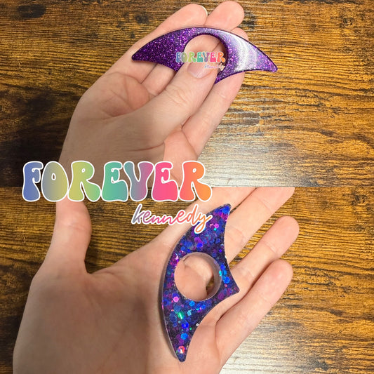 READY TO SHIP- Resin Glitter Book Page Holder