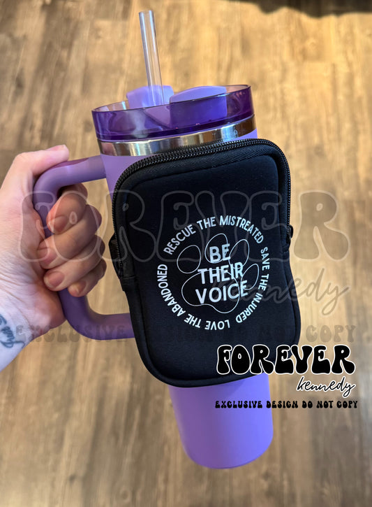 (MTO) Tumbler Bag with zipper: EXCLUSIVE DESIGN Be Their Voice