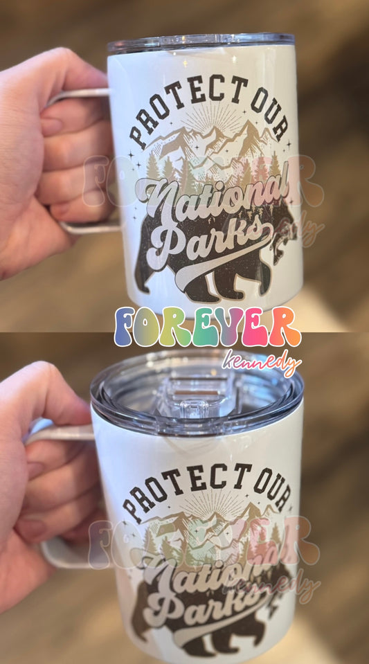 (MTO) Mug with Handle: Protect our National Parks