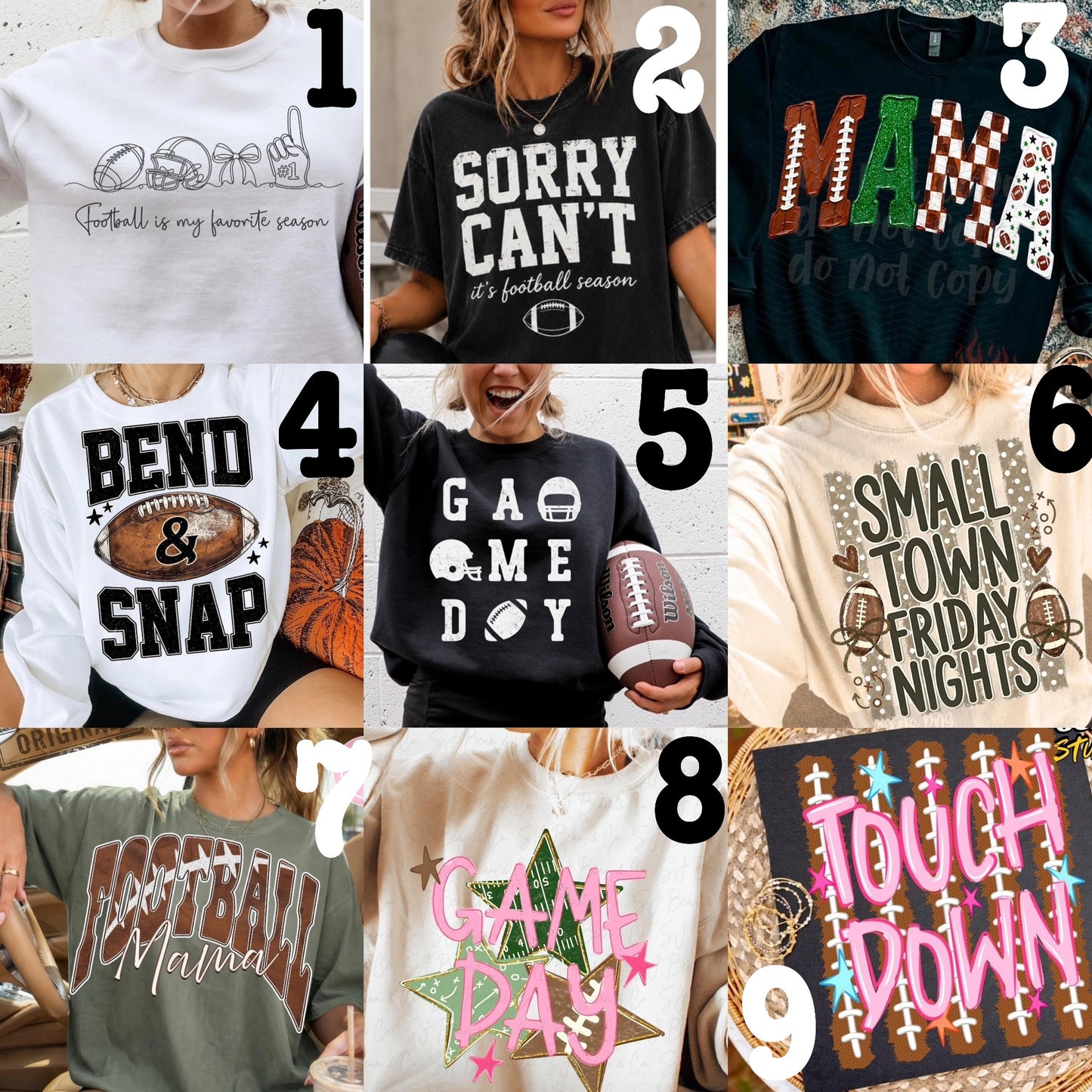 MADE TO ORDER APPAREL: LIMITED - Football (choose design)