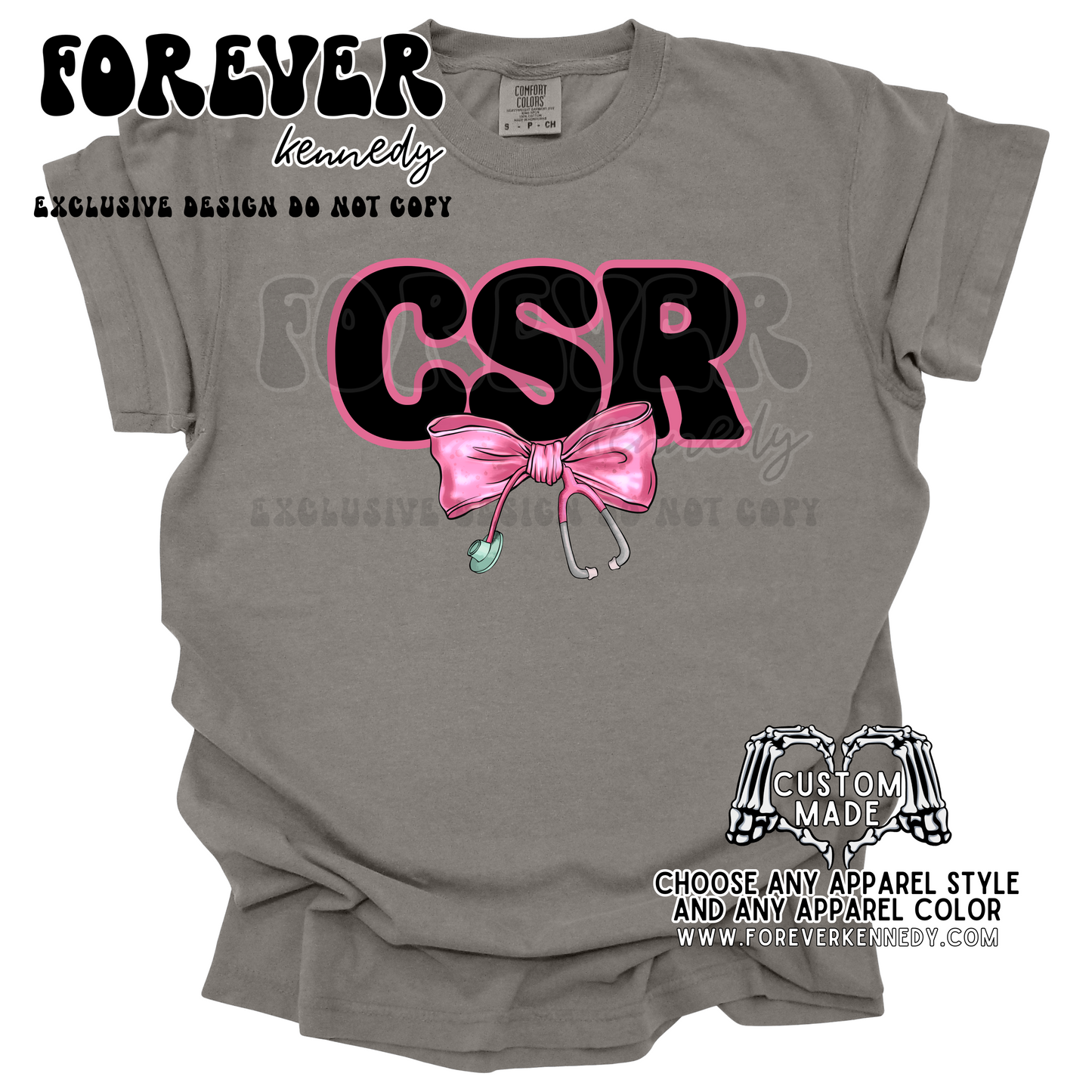 (MTO APPAREL) * CHOOSE STYLE: CSR Stethoscope Bow