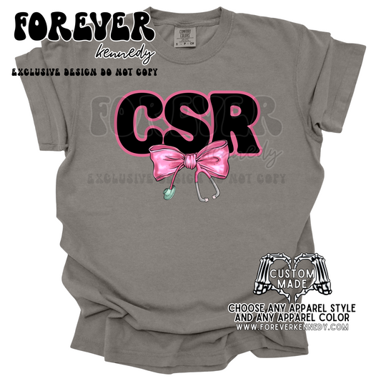 (MTO APPAREL) * CHOOSE STYLE: CSR Stethoscope Bow