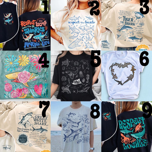 (MTO APPAREL) * CHOOSE STYLE / COLOR: SHARK WEEK (Choose Design)