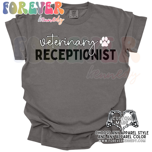 (MTO APPAREL) * CHOOSE STYLE: Veterinary Receptionist