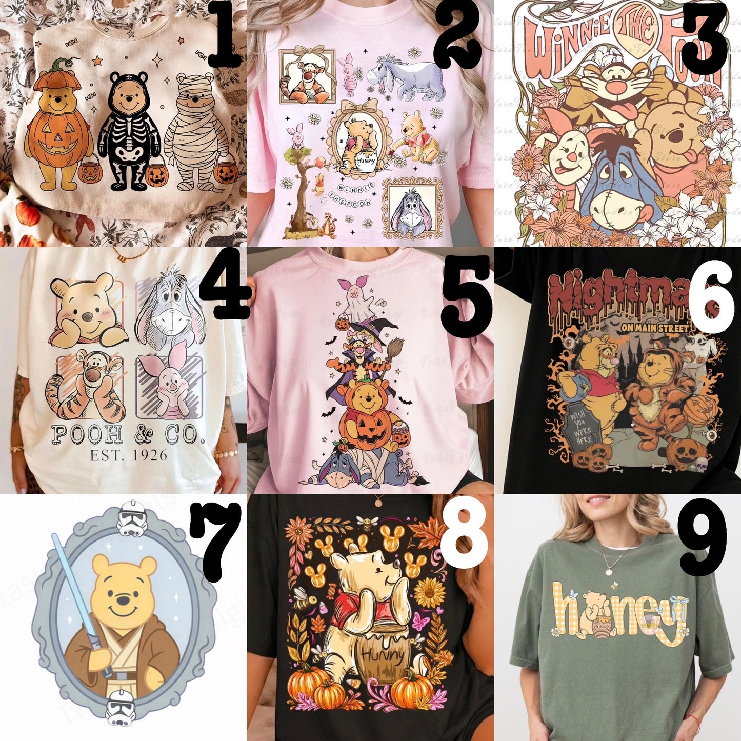 MADE TO ORDER APPAREL: LIMITED - Fandom Pooh Bear (choose design)
