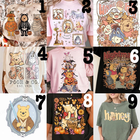 MADE TO ORDER APPAREL: LIMITED - Fandom Pooh Bear (choose design)