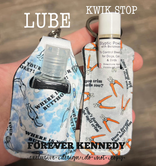 (MTO) EXCLUSIVE:  BUNDLE Styptic Powder AND Lube / Keychain