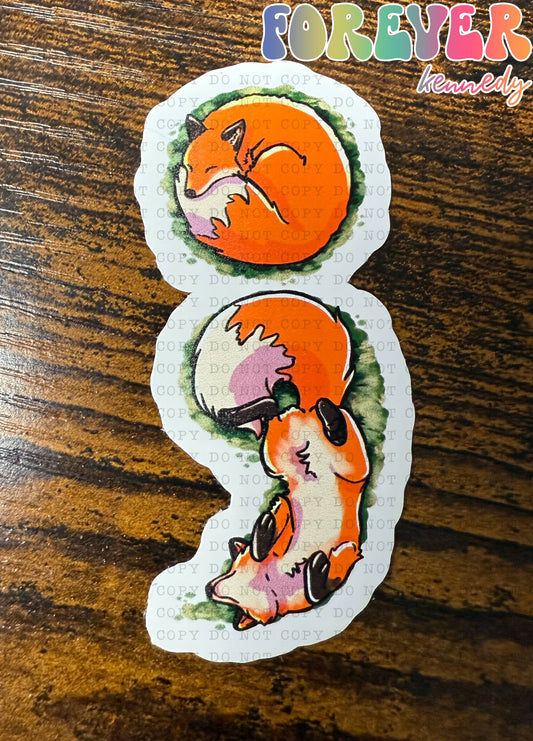(RTS) Vinyl Sticker: SAVE A FOX