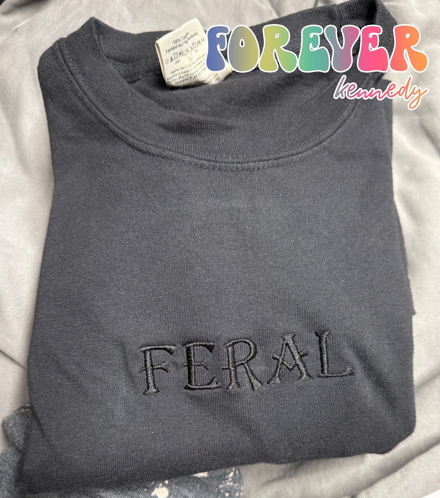 (MTO APPAREL) * CHOOSE STYLE / COLOR: EMBROIDERY DESIGN / FERAL