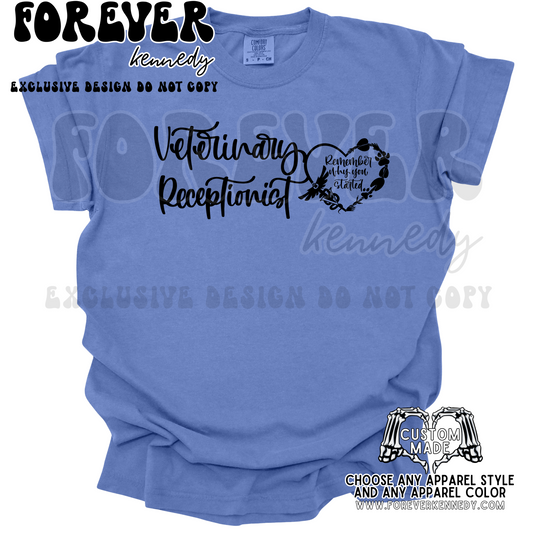(MTO APPAREL) * CHOOSE STYLE: EXCLUSIVE DESIGN Veterinary Receptionist 🖤