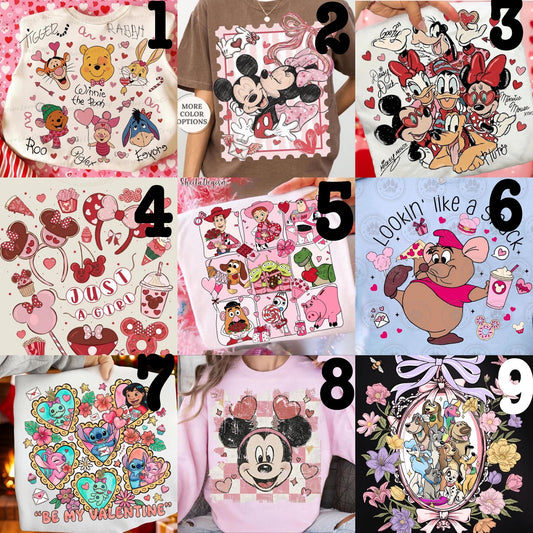 (MTO APPAREL) * CHOOSE STYLE / COLOR: LIMITED AVAILABILITY Magical Valentine’s *choose design*