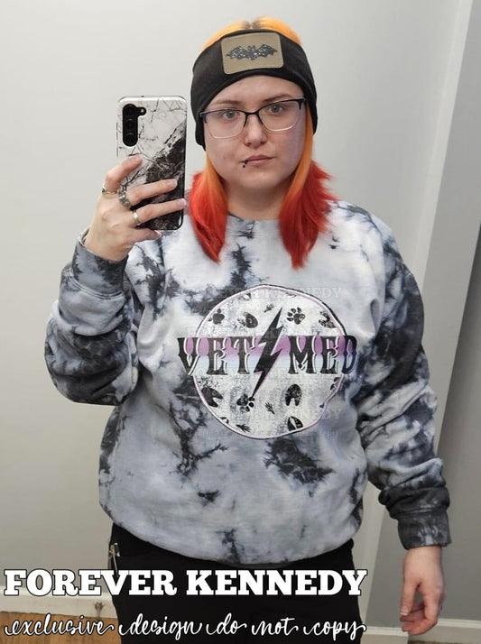(MTO) EXCLUSIVE Crewneck Sweatshirt: Vet Med Lightening Bolt