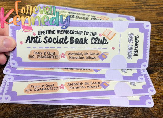 (RTS) Bookmark: Anti Social Book Club