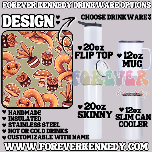 (MTO) CHOOSE DRINKWARE: Pretzel Snake