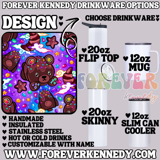 (MTO) CHOOSE DRINKWARE: Cosmic Bear