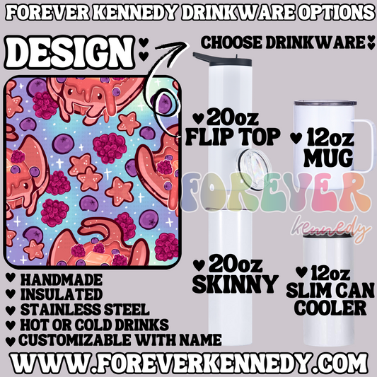 (MTO) CHOOSE DRINKWARE: Manta ray Pancakes