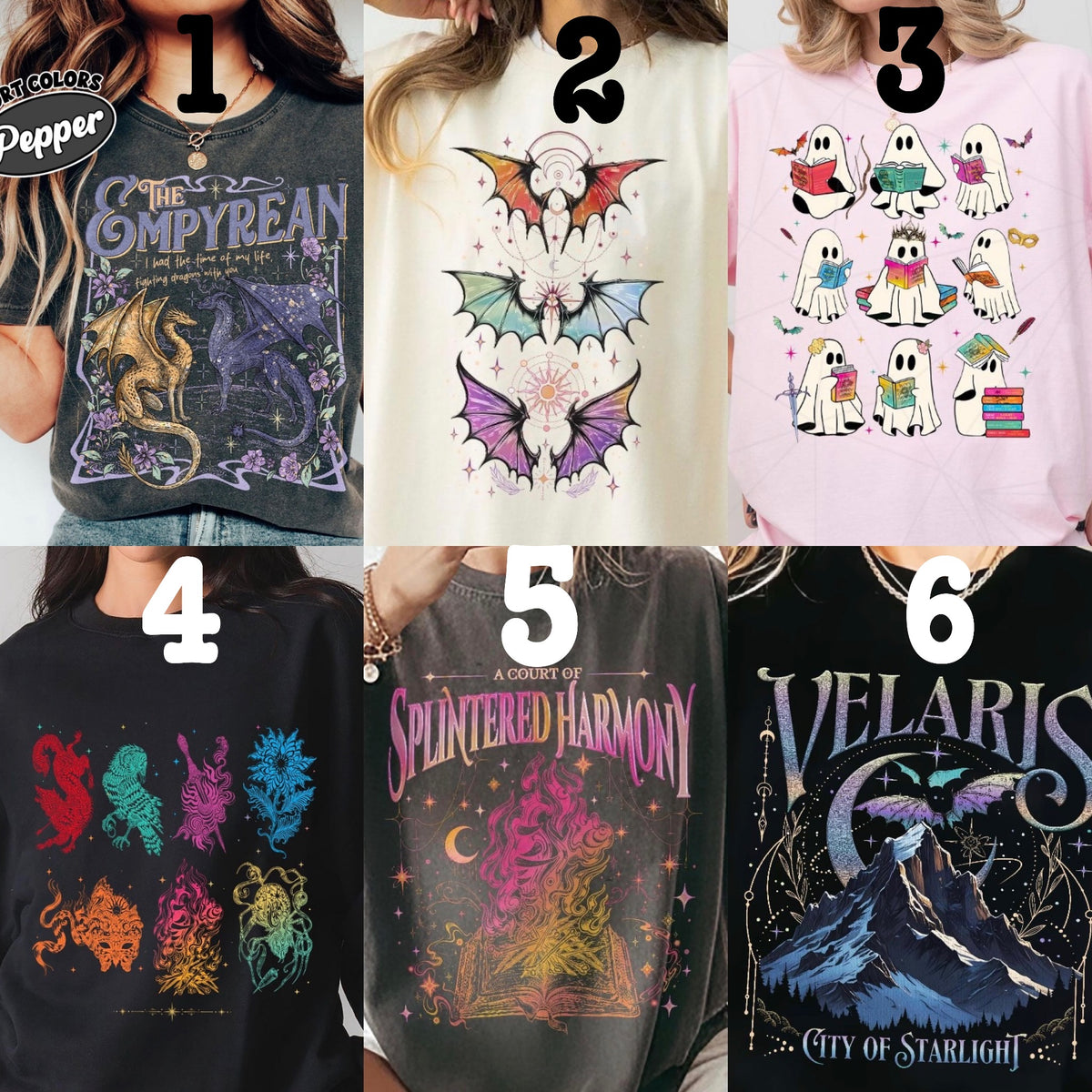 MADE TO ORDER APPAREL - FANDOM * LIMITED * Bookish *choose design*