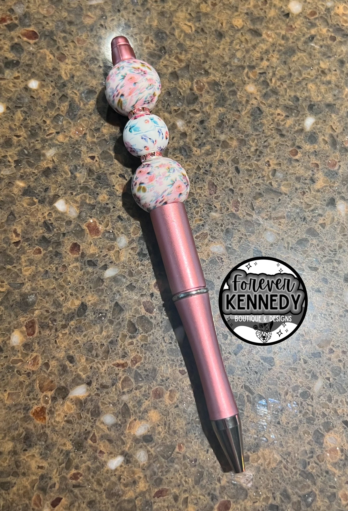 (RTS) Bead Pen / Floral