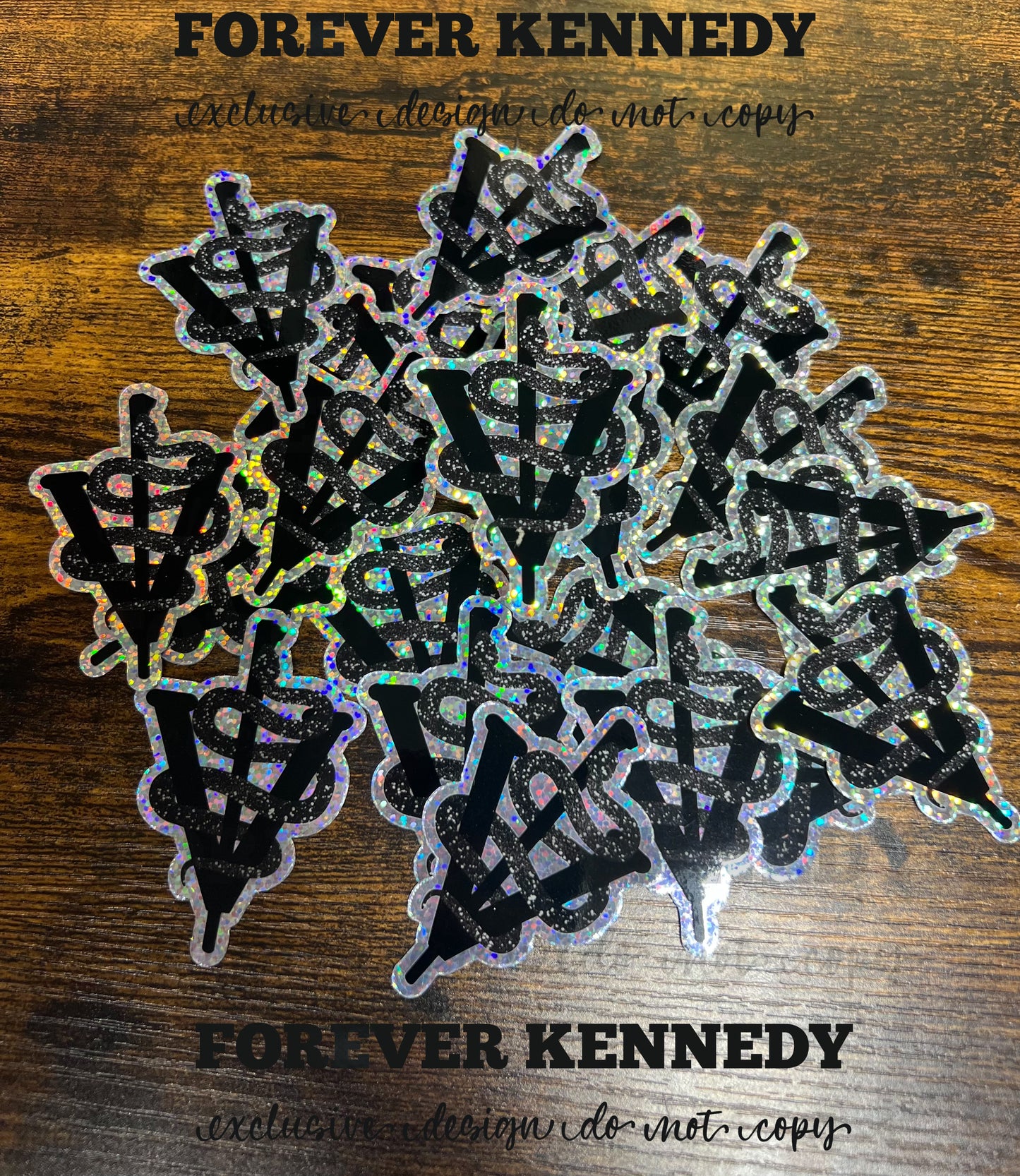 (RTS) GLITTER Vinyl Sticker: Exclusive / Veterinary Caduceus