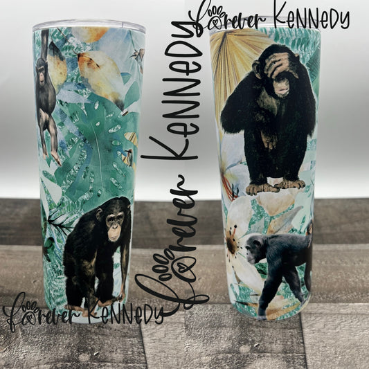 (MTO) 20oz Tumbler: Zoo / Chimps