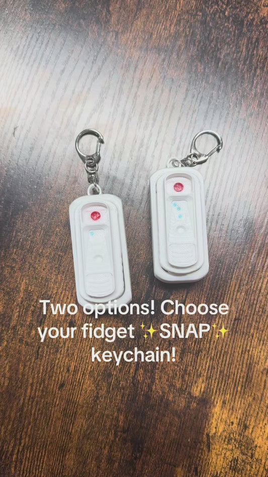 (MTO) Snap Fidget Keychain *single* (choose positive or negative)