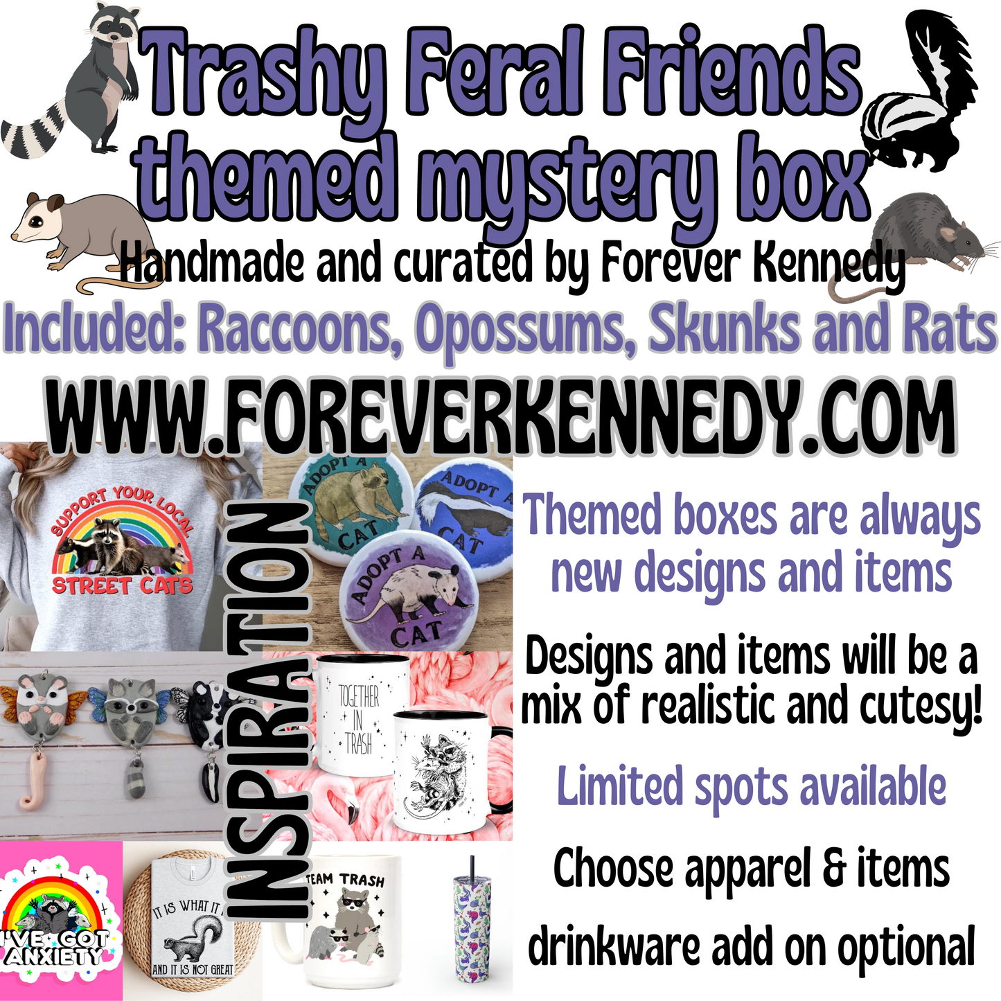 OPEN PRE-ORDER- Trashy Feral Friends Themed Mystery Box