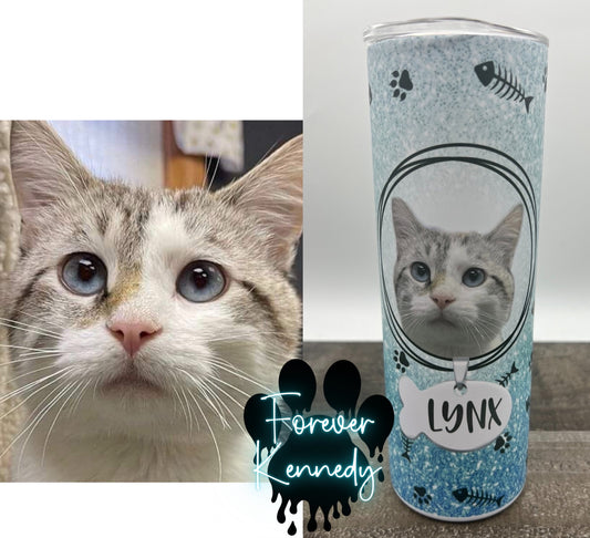 (MTO) Sub Tumbler: Cat Version/ Custom Pet Photo with Name
