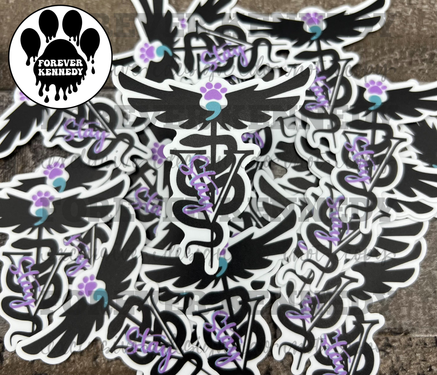 (RTS) Vinyl Sticker: EXCLUSIVE / Veterinary Awareness / Stay