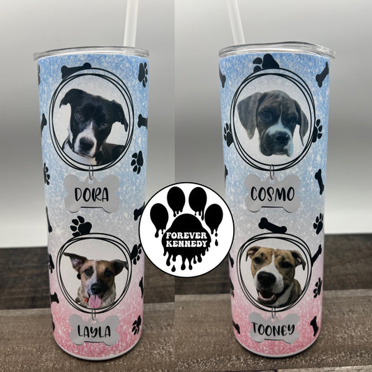 (MTO) Sub Tumbler: Dog Version/ Custom Pet Photo with Name on